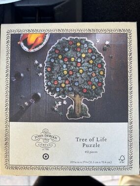 John Derian Tree of Life Puzzle - Green Multi-Color
